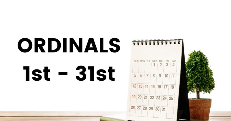 Ordinal Numbers